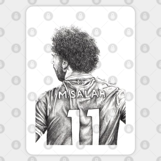 Mo Salah Shirt Sticker by samanthagarrett